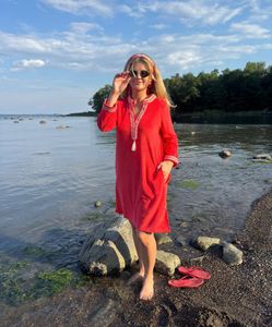 Hovedbilde RAH Kaftan Short Dress Coral