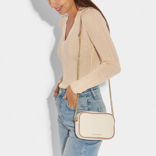 Katie Loxton Amalfi Canvas Millie Crossbody Bag Offwhite