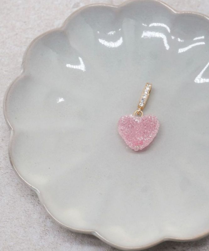 7 Days Collection Candy Hjerte Lys Rosa Med Gullanheng