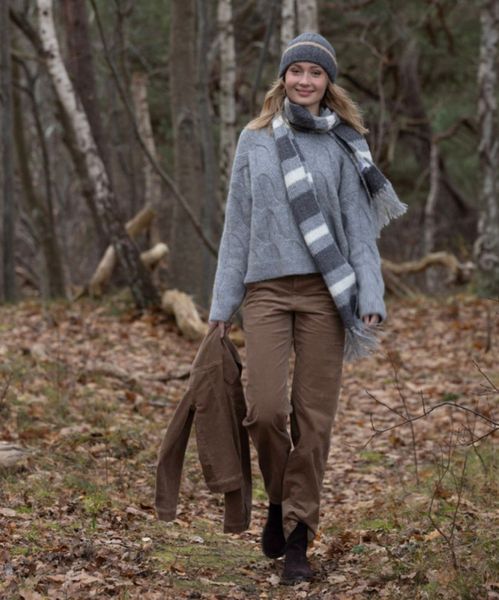 Blue Sportswear Michaela Cable Genser Ultimate Grey Melange